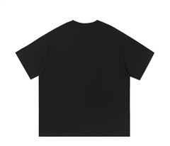 Men’s Black Graphic Cat Print T-Shirt Short Sleeve Crew Neck M/L