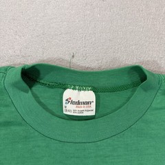 Vintage 80s Paper Thin Trucker T Shirt Green Sz M Rig USA Trucking Tee
