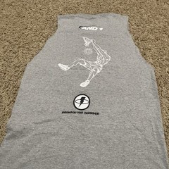 Vintage And 1 The Swerve Mens Medium Gray T Shirt USA Made Basketball Y2K