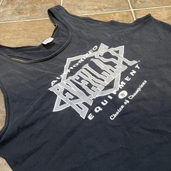 VINTAGE Everlast Boxing T-Shirt Mens Size L Black Stringer Muscle Tee 90s