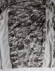 Habit Realtree Fishing Mens Medium L/S T Shirt White Camo 40+ Solar-Factor Light