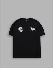 BERU “SIDE BY SIDE” SERIES PREMIUM OVERSIZED TEE IN BLACK SOLO LEVELING 2XL