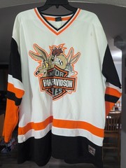 Warner Bros Harley-Davidson Hockey Jersey Size 2XL