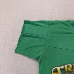 Vintage 80s Paper Thin Trucker T Shirt Green Sz M Rig USA Trucking Tee