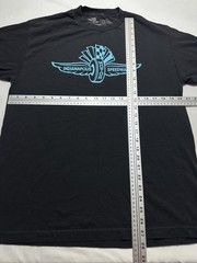 Indianapolis Motor Speedway Winged Wheel Logo Tee Shirt Black Adult Size Large