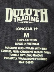 Duluth Trading Co Longtail T Men’s Short Sleeve Pocket T-Shirt Navy Blue Size M