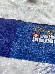 90s Nike Vintage Davidoff Swiss Indoors Tennis White Mens T Shirt Small Rare