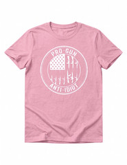 Pro-Gun Anti-Idiot T-Shirt | 2nd Amendment Vertical Rifle Flag 2A