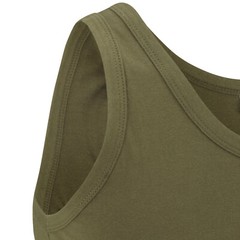 Army Vest Military Combat US Singlet Sleeveless Fancy Dress Tank Top Olive Green