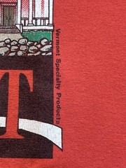 Vintage 80’s Vermont Hanes Tee Shirt Men’s Large Fifty Fifty 1989 Single Stitch
