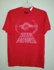 NWT Star Wars Men’s ADULT Tee Shirt S M L XL XXL 2XL Licensed RED T Shirt 214415