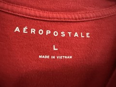Aéropostale Men’s T-Shirt Red L Graphic Print New York Crew Neck Short Sleeve
