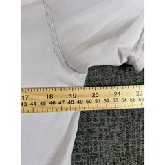 BYLT Basics Drop Cut Lux Short Sleeve White Tee Shirt Mens Medium Curved Hem