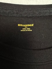 Brahma Sleeveless Crew Neck Pocket Tank Top Men’s Size XL Black Cotton Blend