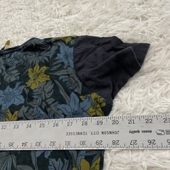 LOST Shirt Men M Slim Floral Black Skate Surf Island Hawaiian Y2k Pocket Tee M