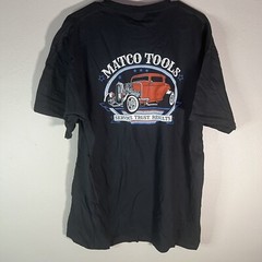Vintage Matco Tools Shirt Mens XL Black hot rod Mechanic Shop Truck Logo Tee