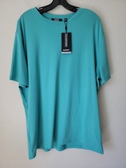 Murano Liquid Luxury Hybrid T Shirt Mens XL Aqua Blue