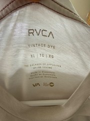 vintage Men’s XL white RVCA contrast stitch Tee