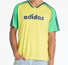 NEW MEN’S ADIDAS ORIGINALS TREFOIL RETRO POLY TEE SHIRT ~SIZE LARGE #JD0813