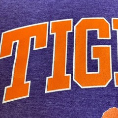 Anvil Clemson Tigers Purple Short Sleeve T-Shirt Size L