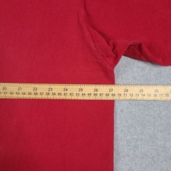 Vintage Mecca Denim Graphic Skate Art Red Tee Shirt XXL Puff Print