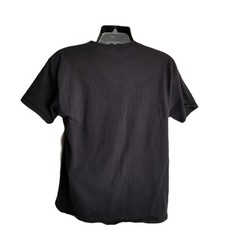Hanes Comfort Soft Crew Neck Tee Size L Black Cotton Classic Minimal Casual