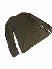 Jachs New York Men’s Olive Green Long Sleeve Crew Neck T-Shirt Size Large