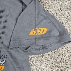Vintage Initial D Shirt Mens Medium Gray Y2K Anime ODM Drift Toyota AE36 Trueno