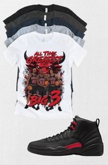 Custom Shirt to match Retro OG Jordan 12 Big 3 Bloodline Matching Tee Streetwear