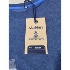 NWT Chubbies The Weekend has Arrived blue short sleeve pocket t-shirt – medium