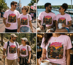 Adventure Awaits Dog Lover Camping Jeep Off Road Golden Retriever Shirt