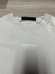 Fear of God Essentials SS22 Light Oatmeal Oversize T-Shirt FOG Men SZ Medium