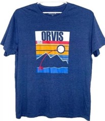 New Orvis Shirt 1856 Mens Short Sleeve Graphic Tee Outdoor Fishing