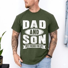 Dad and Son Best Friends for Life Matching Family Father Day T-Shirt