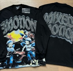 MIXED EMOTION Printed Direct-Print Long-Sleeved T-Shirt