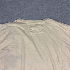 Johnnie-O Shirt Mens XL Beige Pocket Tagless Crewneck Cotton Jersey Surf Tee