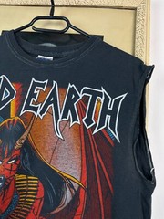 Vintage Iced Earth Band Shirt Sleveless rare Hype Tee Over Print Size S