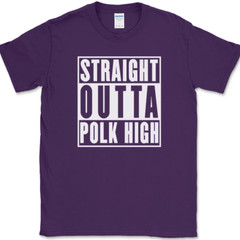 Straight Outta Polk High T-Shirt Funny Al Bundy Married With Children Tee