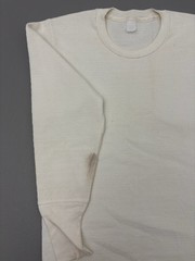 Vintage 70s Jockey Thermal Shirt Mens Cream Long Sleeve Waffle Knit Undershirt
