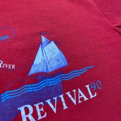 Vintage 1990 Clearwater’s Great Hudson River Revival Graphic T-Shirt USA Medium