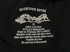 Buckhorn River USA Flag Eagle Graphic Tee Men M Black Crew Neck Cotton BRKS16176