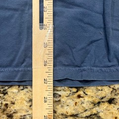 Comfort Colors Louisiana State Graphic Long Sleeve T-Shirt Blue Mens Large