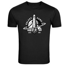 Galaxy Camp Rocket Space Shuttle Retro Graphic T-Shirt