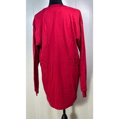 Britches Mens XL Red Long Sleeve Combed Cotton Henley Shirt 3 Button causal