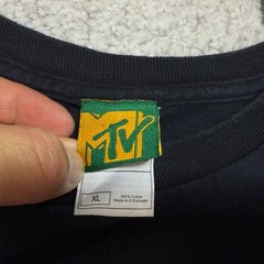 VTG The MTV Store Punk’d Logo Black Cotton Graphic T-Shirt Men’s XL