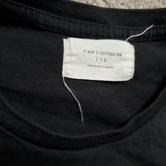 T-Bar x Cotton On Graphic Tee Men’s Large Black Peak 10 May Vary In Colour