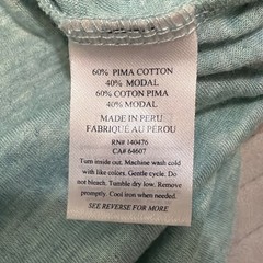 Faherty Cloud Cotton Henley Shirt Mens XL Teal Heather Long Sleeve Pima