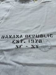 Banana Republic Men’s Logo Cotton T-Shirt , M, New With Tags