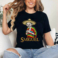 Smiguel Mexican Sombrero Funny Mexican Culture Mashup T-Shirt