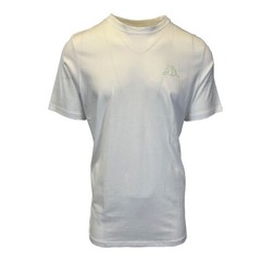 Kappa Men’s T-Shirt White Crew Neck Solid Regular Fit S/S (S08)
